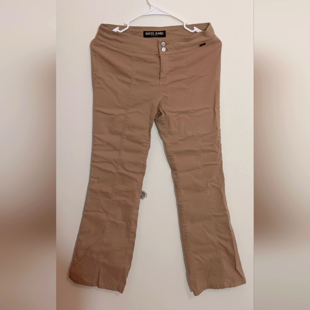 Guess jeans beige wide bottom size 26